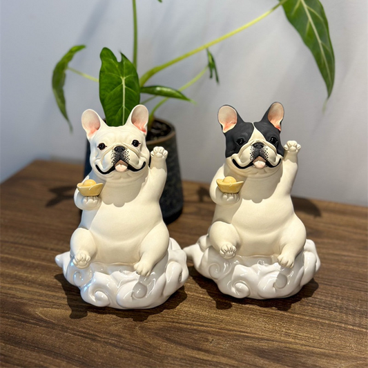 Super Adorable French Bulldog Handmade Ceramic Tabletop