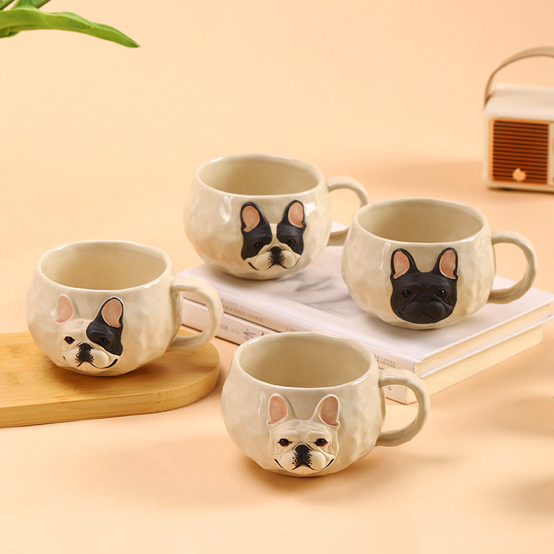 Handmade Ceramic French Bulldog Mug Original Design