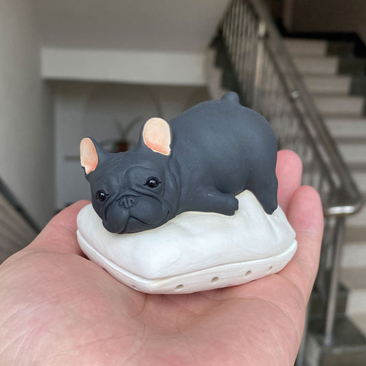 Ceramic French Bulldog Incense Burner