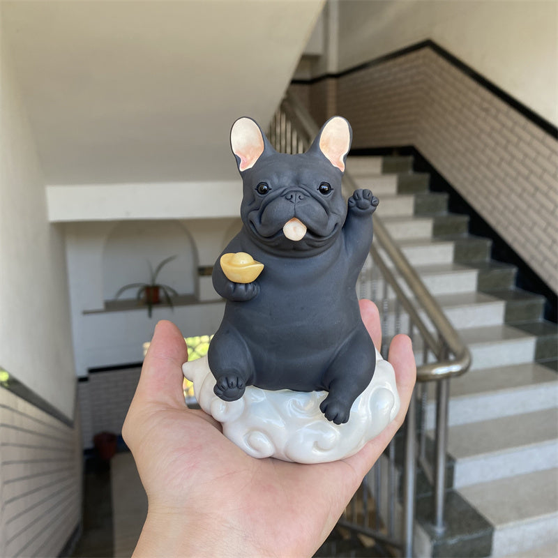 Super Adorable French Bulldog Handmade Ceramic Tabletop