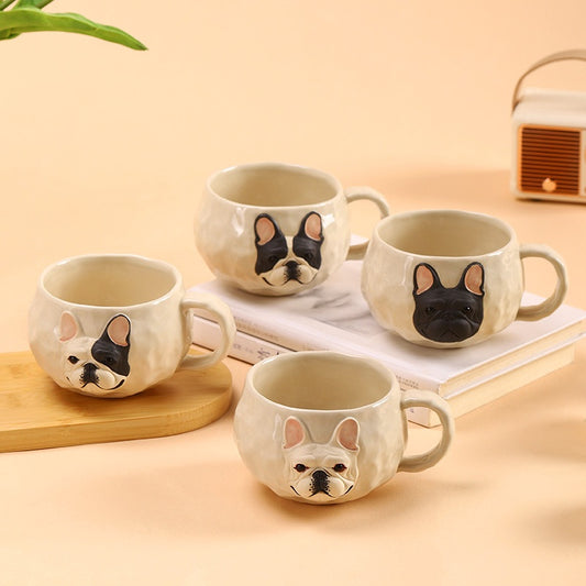 Handmade Ceramic French Bulldog Mug Original Design