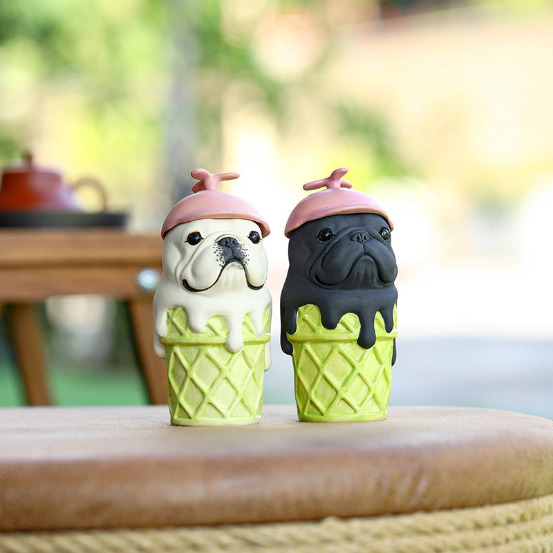 Fashion Creative Dog Ice Cream Desktop Decoration