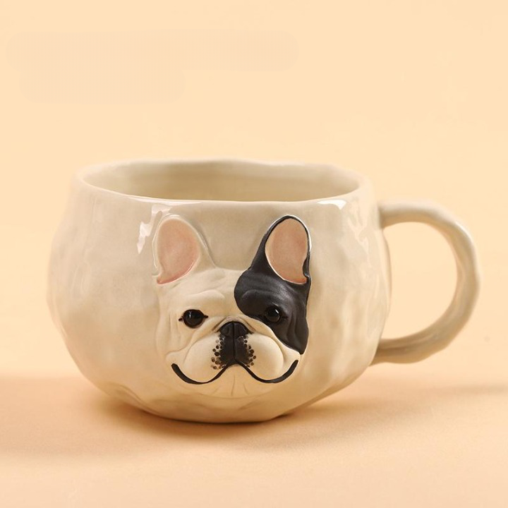 Handmade Ceramic French Bulldog Mug Original Design