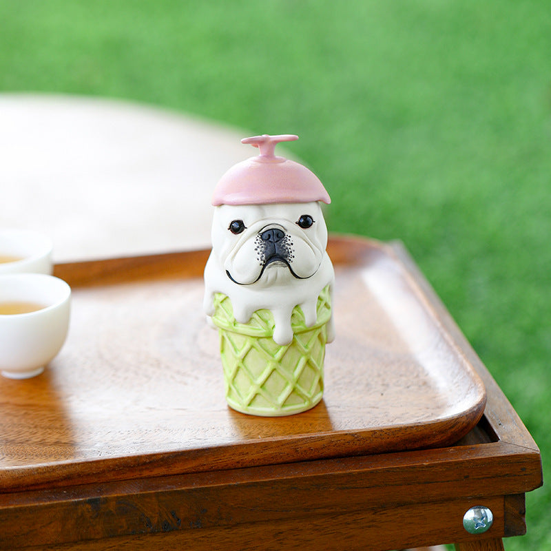 Fashion Creative Dog Ice Cream Desktop Decoration
